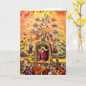 Hemelpoort Jezus omhelsd door engelen Kaart (Gele Bloem)