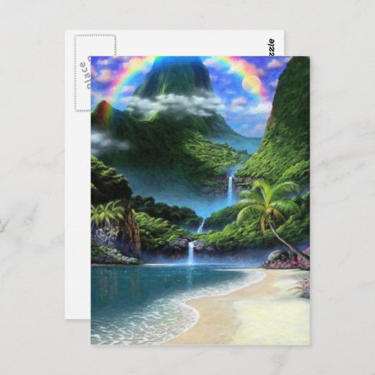 hemelregenboog 2 briefkaart (Voorkant / Achterkant)