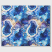 Hemels agaat | Abstract geode steenpatroon Cadeaupapier (Vlak)