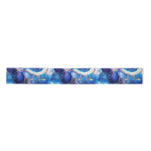 Hemels Agaat | Abstract Geode Steenpatroon Satijnen Lint (Voorkant)