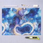 Hemels Agaat | Abstract Geode Steenpatroon Tissuepapier (Craft)