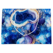 Hemels agaat | Abstracte geode steenpatroon Groot Cadeauzakje (Voorkant)