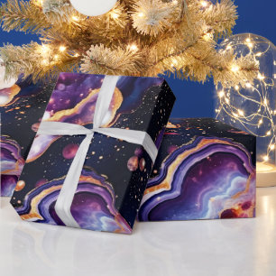 Hemels Agaat Kosmische Stenen van de Melkweg Cadeaupapier