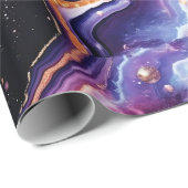 Hemels Agaat | Kosmische Stenen van de Melkweg Cadeaupapier (Rol Hoek)