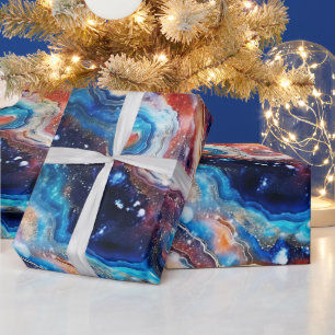 Hemels Agaat Vuursteen Cosmospatroon Cadeaupapier