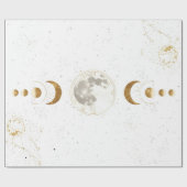 Hemels Astrologiepatroon | Inpakpapier (Vlak)