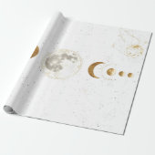 Hemels Astrologiepatroon | Inpakpapier (Uitgerold)