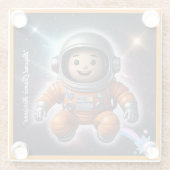 "Hemels avontuur" Glazen Onderzetter (Achterkant)