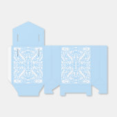 Hemels Azuurblauw Getij Bedankdoosjes (Uitgevouwen)