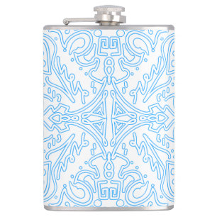 Hemels Azuurblauw Getij Heupfles