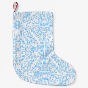 Hemels Azuurblauw Getij Kleine Kerstsok