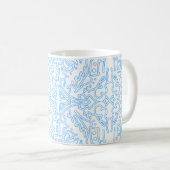 Hemels Azuurblauw Getij Koffiemok (Voorkant rechts)