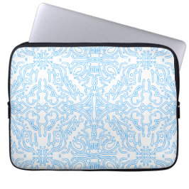 Hemels Azuurblauw Getij Laptop Sleeve