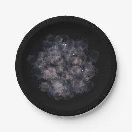 Hemels Baby shower Donkere Waterverf Baby Boy Papieren Bordje