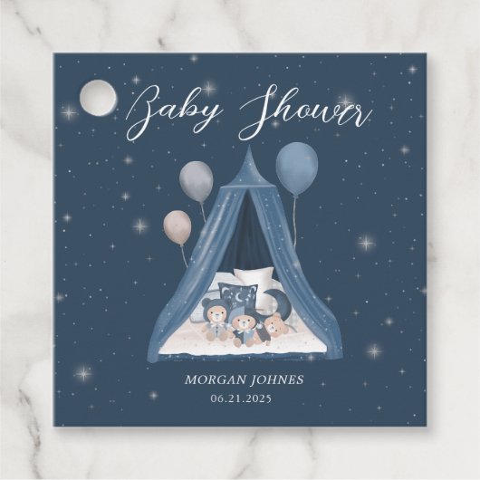 Hemels Beer Baby shower Bedankjes Labels (Voorkant)