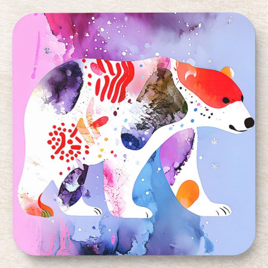 Hemels Beer met een glimlach Bier Onderzetter (Voorkant)