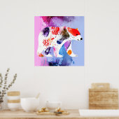 Hemels Beer met een glimlach Poster (Keuken)