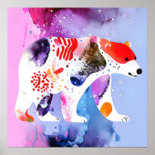 Hemels Beer met een glimlach Poster (Voorkant)