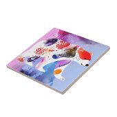 Hemels Beer met een glimlach Tegeltje (Zijkant)