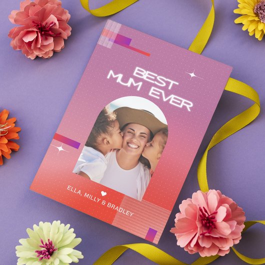 Hemels BESTE MOEDER Ooit Moederdag Foto Feestdagen Kaart