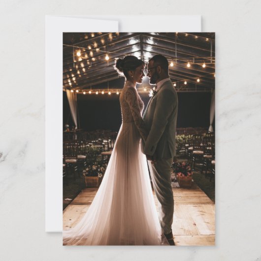 Hemels Blauw Huwelijk Midnight Stars Maan Kaart (Achterkant)