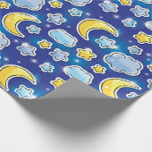 Hemels Blauw Sky Wrapping Papier (Hoek)