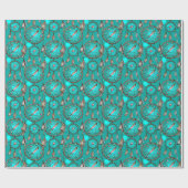 Hemels Blauwe Droomvanger Patroon Cadeaupapier (Vlak)