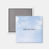 Hemels blauwe kleur SJABLOON, aanpasbaar, Magneet (Voorkant / Achterkant)