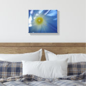 Hemels Blauwe Morgenglorie Canvas Afdruk (Insitu (Slaapkamer))