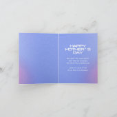 Hemels BLIJVENDE MOEDER Ooit Moederdag Foto Feestdagen Kaart (Binnen)