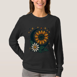 Hemels Bloem Lange Mouwen T-Shirt