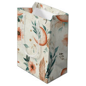 Hemels Bloemmotief (2) Medium Cadeauzakje (Achterkant Gekanteld)