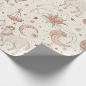 Hemels Bloempatroon (1) Cadeaupapier (Hoek)