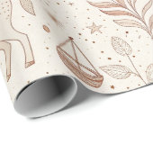 Hemels Bloempatroon (1) Cadeaupapier (Rol Hoek)