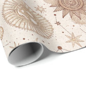 Hemels Bloempatroon (2) Cadeaupapier (Rol Hoek)
