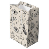 Hemels Bloempatroon (5) Medium Cadeauzakje (Achterkant Gekanteld)