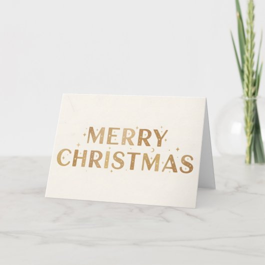 Hemels Boho Prettig Kerstfeest Feestdagen Kaart (Voorkant)