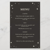 Hemels boho tarot huwelijksmenu  (Voorkant)