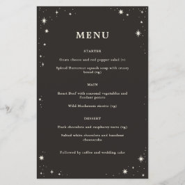 Hemels boho tarot huwelijksmenu 