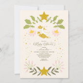  hemels botanisch Baby shower Kaart (Voorkant)