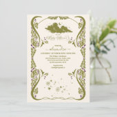  hemels botanisch Baby shower Kaart (Staand voorkant)