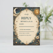 Hemels botanisch erfgoed RSVP kaartje (Staand voorkant)