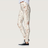 Hemels botanisch patroon (1) leggings (Links)
