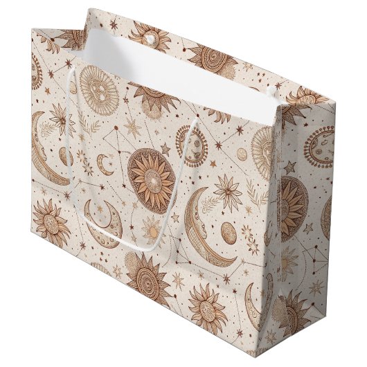 Hemels botanisch patroon (2) groot cadeauzakje (Voorkant Gekanteld)