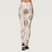Hemels botanisch patroon (2) leggings (Achterkant)