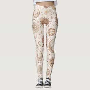 Hemels botanisch patroon (2) leggings