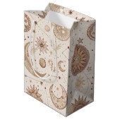 Hemels botanisch patroon (2) medium cadeauzakje (Achterkant Gekanteld)
