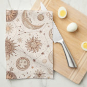 Hemels botanisch patroon (2) theedoek (Quarter Fold)