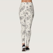 Hemels botanisch patroon (3) leggings (Achterkant)