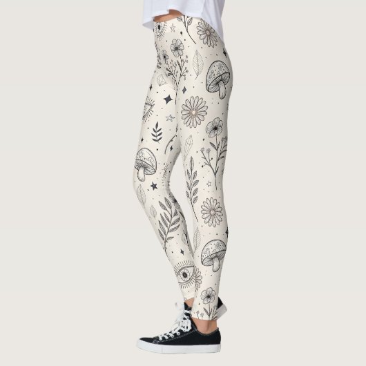 Hemels botanisch patroon (3) leggings (Links)